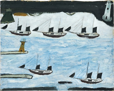 Alfred Wallis, Five Ships Mount's Bay c.1928